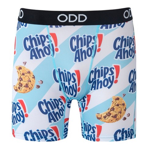 Odd Sox, Thank You, Enjoy!, Men's Boxer Briefs, Funny Novelty Underwear,  Medium