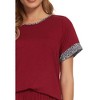 INSPIRE CHIC Womens Round Neck Pajama Set with Capri Pants Casual Lounge Sleepwear - 4 of 4