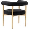 Meridian Furniture,Hyatt Boucle Fabric Dining Chair - 3 of 4