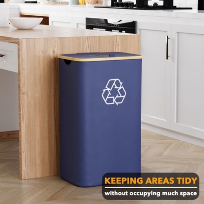 Сумки SpaceAid 26 Gallon Recycling Bin for Kitchen, 100L Large Recycle Bin with 2 Removeable and Reusable Inner for Bottles Cans Glass Plastice Cartons — фото 2