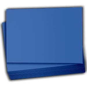 Hamilco Colored Scrapbook Cardstock Paper 4x6 Card Stock Paper 65 lb Cover 100 Pack (Cobalt Blue) - 1 of 4