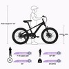 CAVINAS 20 Inch Single Speed Mountain Bike with Double Disc Brake,Steel Bicycle with Suspension Fork for Garden & Outdoor,Purple - 3 of 4