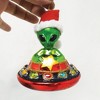 Alien and UFO Glass Christmas Ornament| OrnamentallyYou - 4 of 4