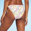 Women's Fruit Print Side-Tie High Leg Cheeky Bikini Bottom - Wild Fable™ White - image 2 of 4