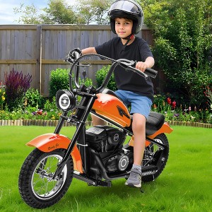 24V Kids Electric Dirt Bike - 14 MPH Off-Road Motorcycle for Ages 6-12, 250w Powerful Motor, 60 Min Ride Time, Hydraulic Suspension, Max 135 Lbs - 1 of 4