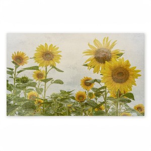 Stupell Industries Sunny Mood Flower Field Printed Outdoor Door Mat, design by Anne Bailey, 18"x30" - 1 of 4