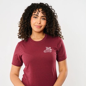 Simply Sage Market Truck With Gifts Mini Short Sleeve Tee - S - Maroon - 1 of 4