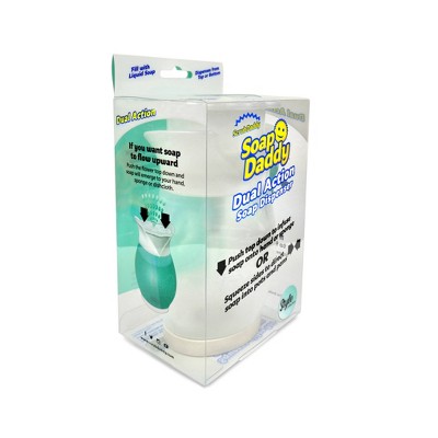 Dual Action Clear Plastic Soap Dispenser for Kitchen