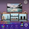 Homhougo 67 Inch Large TV Stand with LED Lights for 55/65/75 Inch TV Brown - 4 of 4