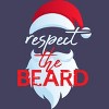 Women's Design By Humans respect the beard santa claus funny christmas By iLCreative Racerback Tank Top - 2 of 3