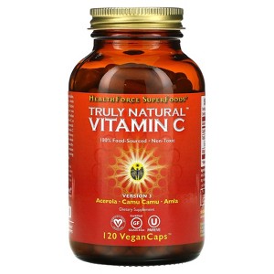 HealthForce Superfoods Truly Natural™ Vitamin C, 120 Vegan Caps - 1 of 4