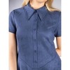 Jess by Meiko Women's Drop Waist Collared Flare Dress - 2 of 4