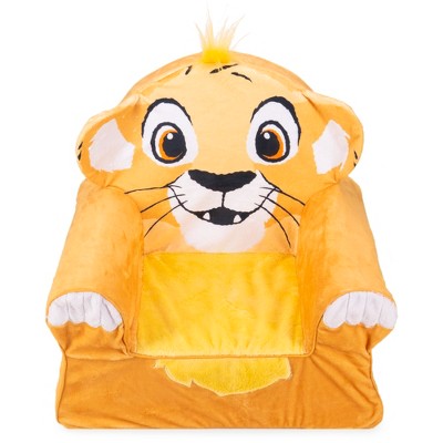 Marshmallow Furniture Comfy Foam Toddler Chair Kid's Furniture for Ages 2 Years Old and Up, Disney's The Lion King