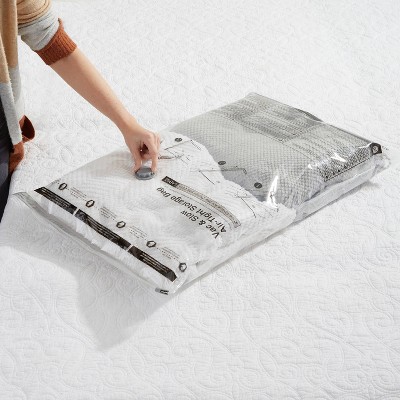Clear Plastic Jumbo Vacuum Storage Bags for Bedding and Clothing