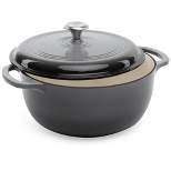 Best Choice Products 6qt Non-Stick Enamel Cast-Iron Dutch Oven for Baking, Braising, Roasting w/ Side Handles