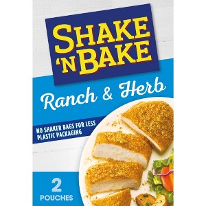 Shake 'N Bake Ranch & Herb Seasoned Coating Mix, 4.75 oz Box, 2 ct Packets, Pack of 4 - 1 of 4