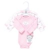 Luvable Friends Girls Preemie Long Sleeve Bodysuits 3pk, Girl Cloud, Preemie - 2 of 4