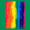 Adult Design By Humans Vertical Artistic Pride Flag By stevej T-Shirt - 2 of 2