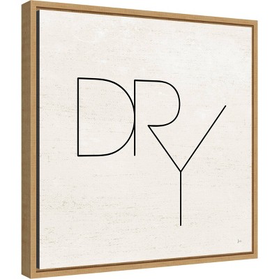 16'' x 16'' Beige and Black Framed Canvas Wall Art