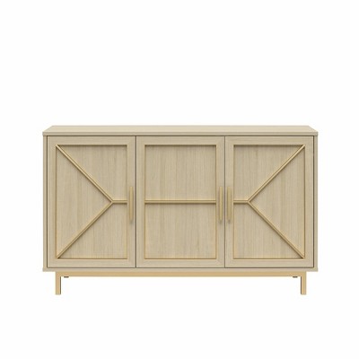 Mr. Kate Neely Wide Accent Cabinet, Pale Oak