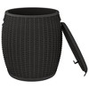 VidaXL 4-in-1 Patio Storage Box Black Polypropylene - 4 of 4