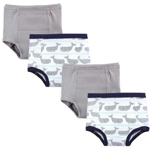 Hudson Baby Infant and Toddler Boy Cotton Training Pants, Whales - 1 of 1