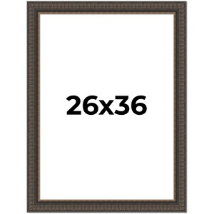 PosterPalooza | Museum Brown Picture Frame - UV Acrylic, Foam Board Backing, Hanging Hardware - 1 of 4