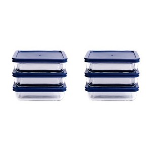 Dura Culina® 12pc 3-Cup Size Rectangular Stackable Glass Food Container Set - 1 of 4