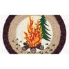 Earth Rugs Round Campfire Trivet 10"x10" Farmhouse Kitchen & Dining Table Protector - 2 of 3