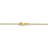 Black Bow Jewelry 0.8mm 14k Yellow Gold Solid Baby Wheat Chain Necklace - 4 of 4