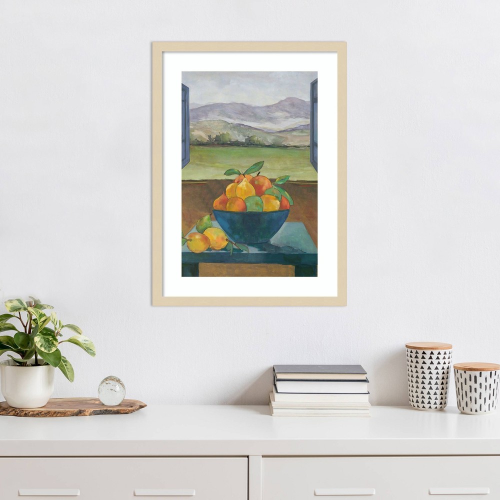 Photos - Other Decoration Amanti Art 19"x25" Fruit Bowl II by Jacob Q Wood Framed Wall Art Print