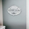 HomeRoots 22" Black And White Distressed Metal Laundry Room Wall Decor - 2 of 4