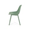 Christopher Knight Home Posey Outdoor Modern Resin Armless Dining Chairs with Breathable Design (Set of 2) - 4 of 4