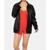 Women's Vegan Leather Biker Jacket - mono b - 2 of 4