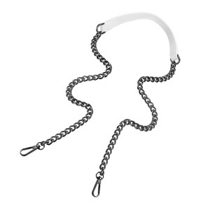 Unique Bargains Metal Corrosion-Resistant PU Leather Purse Flat Chain Strap - 1 of 4