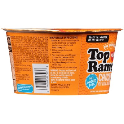 Nissin Top Ramen Bowl Chicken - 3.42oz : Target