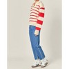 Women's Striped Sweater - 2.7 AUGUST APPAREL - 2 of 4