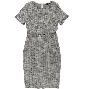 INSPIRE CHIC Women's Crew Neck Wear to Work Office Bodycon Pencil Dress - 1 of 4