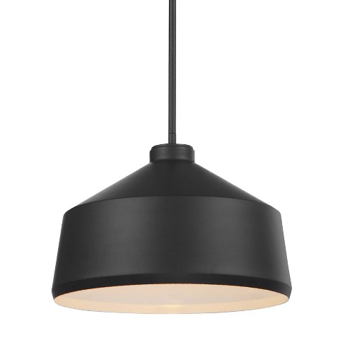 Matte black dome 2024 pendant light