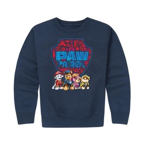 Boys' - Paw Patrol - Paw Patrol Movie Graphic Long Sleeve Fleece Sweatshirt - 1 of 4