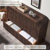Modern Fluted 5 and 6 Drawer Dresser, Curved Profile Wood Storage Organizer for Bedroom, Living Room, Hallway - 3 of 4