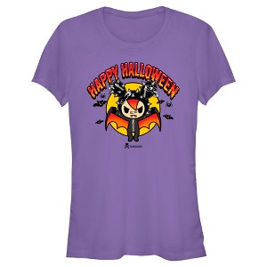 Juniors Womens Tokidoki Happy Halloween Cactus Rocker T-Shirt - 1 of 4