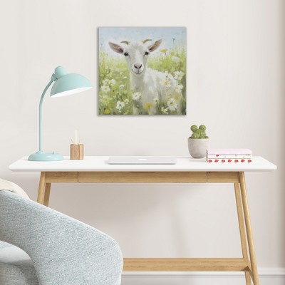Gulches Playful Goat Canvas Wall Art - Whimsical Farmhouse Decor