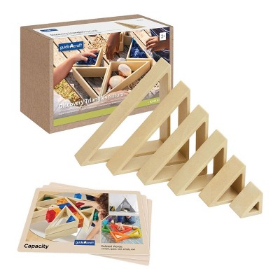 Kaplan Early Learning Discovery Triangles - Natural - 6 Pieces
