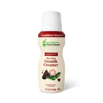 Plant Based Peppermint Mocha Non-Dairy Oatmilk Coffee Creamer - 16 fl oz (1pt) - Good & Gather™