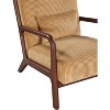 PAGED Wooden Accent Chair Upholstered Living Room Chairs Modern Reading Chair with Ribbed Corduroy Fabric for Living Room - 3 of 4
