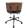 PAGED Swivel Office Chair Mid-Century Modern Desk Chair Adjustable Task Chair with Stylish Wood Back for Office, Bedroom - 4 of 4