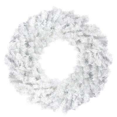 Northlight 24" Unlit White Canadian Pine Artificial Christmas Wreath