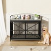42.8" Heavy Duty Dog Crate Furniture, Dog Kennel with Sliding Door, Decorative Dog Cage End Table, Chew-Resistant Pet House for Large Dogs - 2 of 4