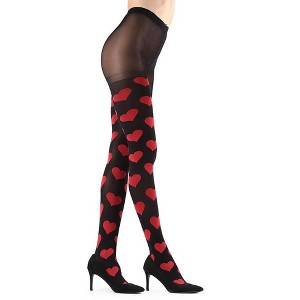 Memoi Loves Got To Do With It Opaque Tights - 1 of 4